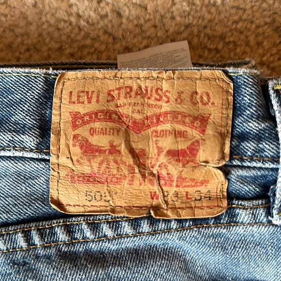 Men’s Levi’s 505! 33x34 - Picture 2 of 3
